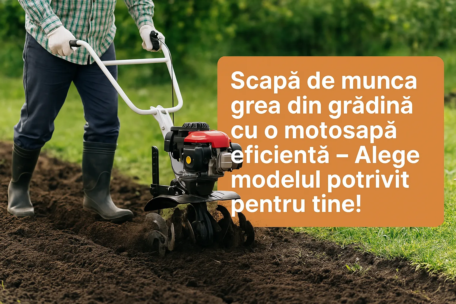 Scapă de munca grea din grădină cu o motosapă eficientă