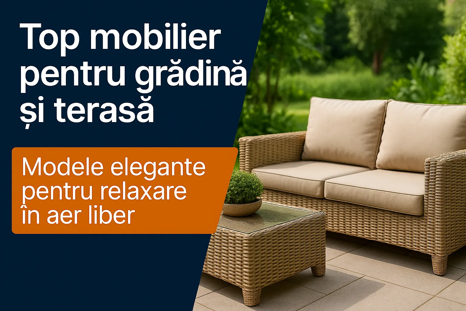 Top mobilier pentru grădină și terasă - Modele elegante pentru relaxare în aer liber