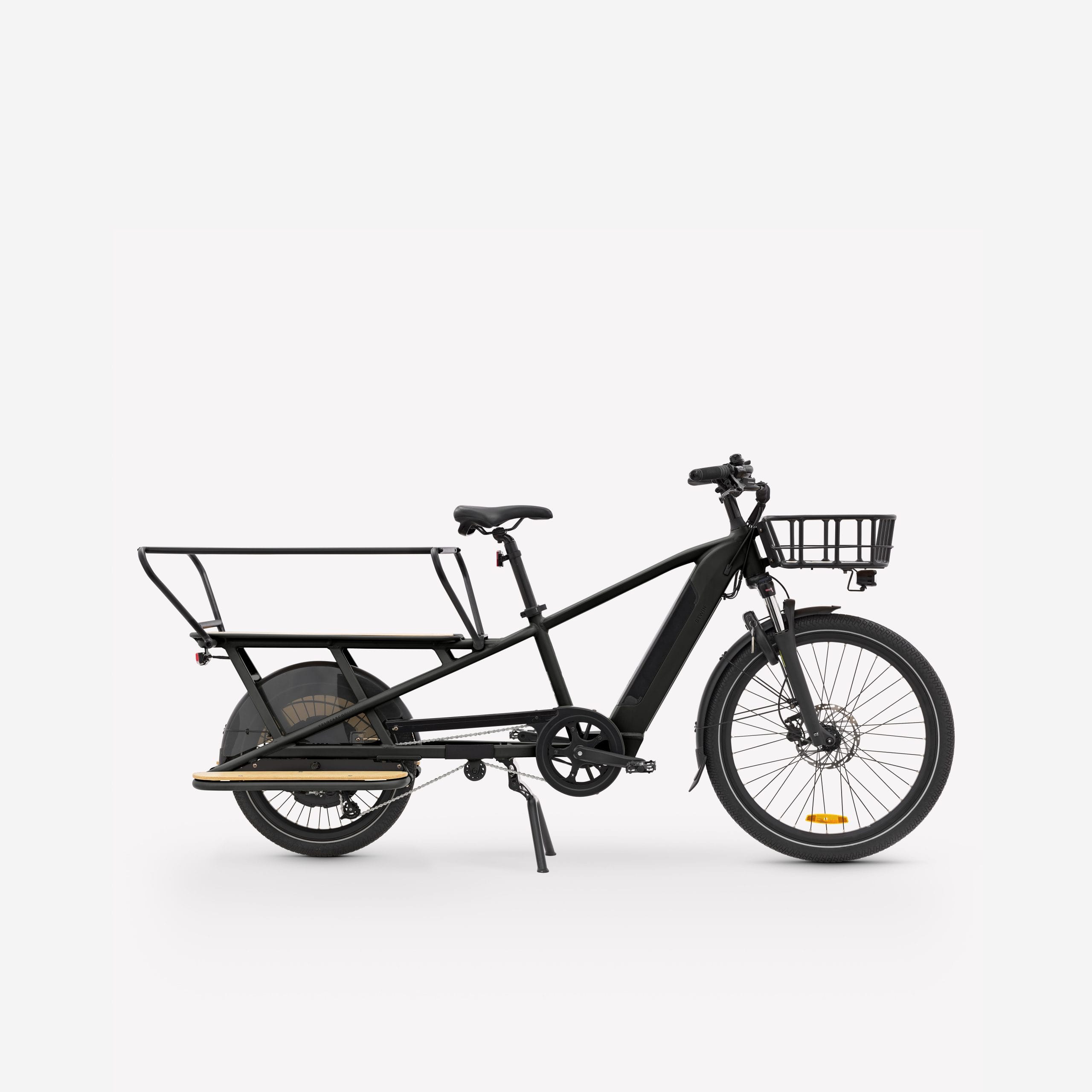 Bicicletă cargo electrică BTWIN R500E Bicicletă cargo electrică longtail BTWIN R500E