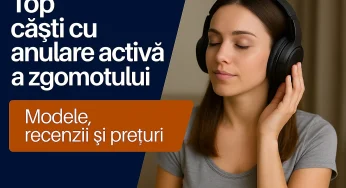 Top căști cu anulare activă a zgomotului