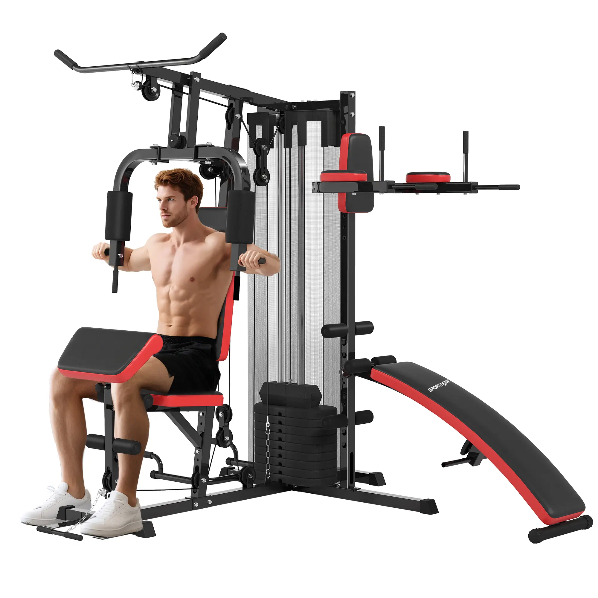 Stație de Gimnastică SPORTNOW pentru Exerciții Multiple Stație de Gimnastică SPORTNOW pentru Exerciții Multiple