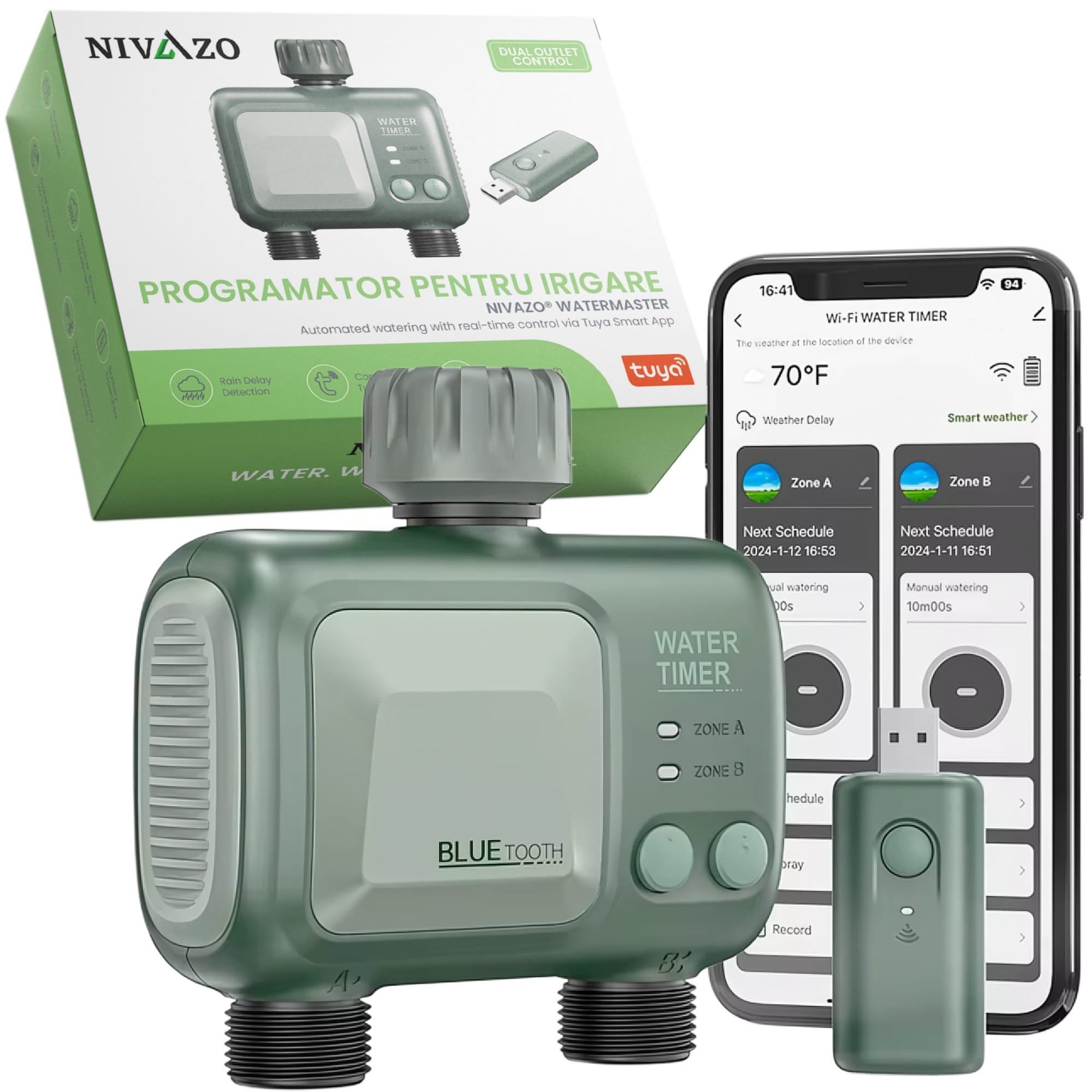 Programator pentru irigare Nivazo WaterMaster HCT-626 Programator pentru irigare Nivazo WaterMaster HCT-626